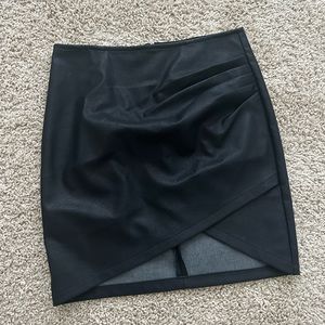 Rock + Roll Faux Leather Skirt